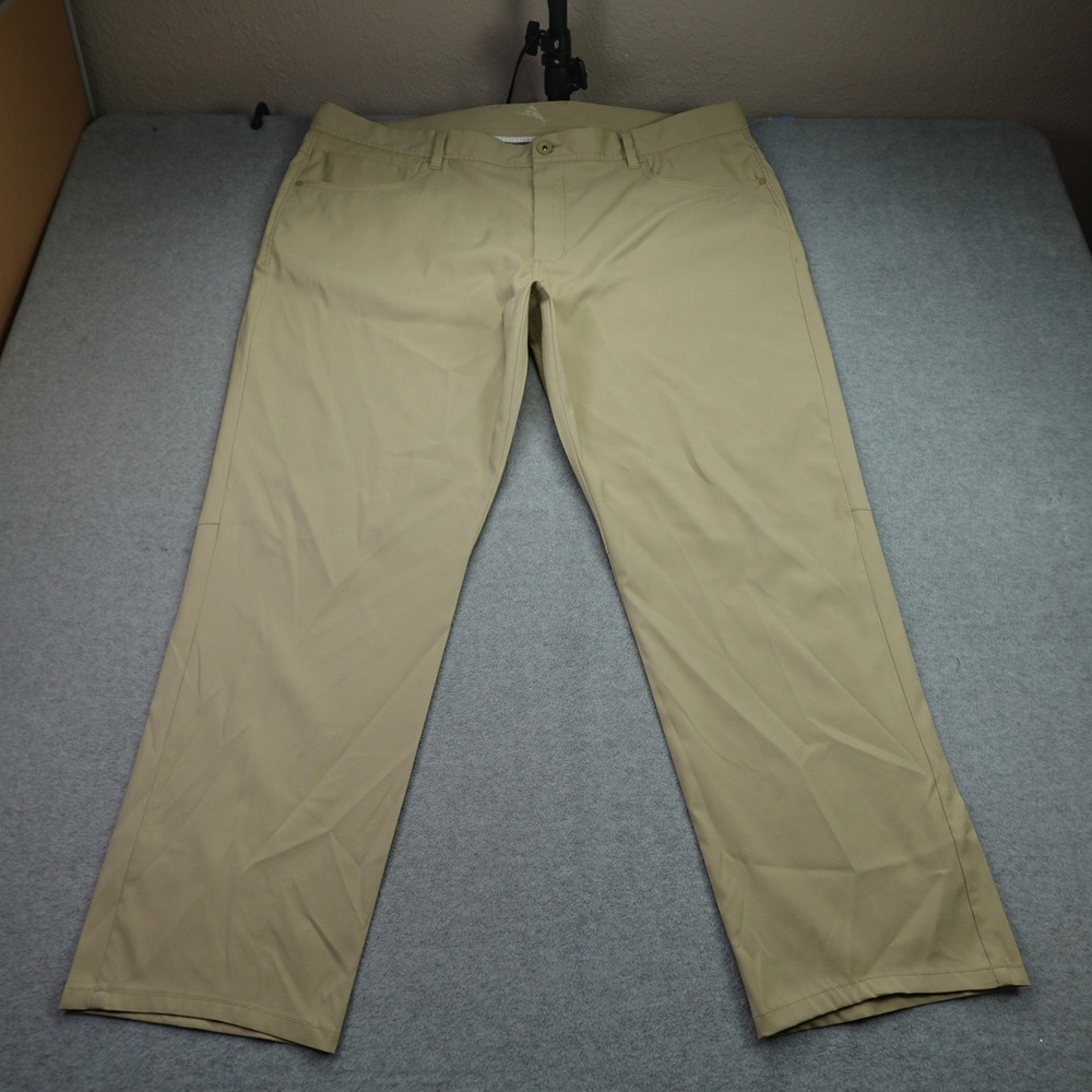 Tommy Bahama Pants Mens‎ 44x32 Tan Boracay Flat Front Performance Chino